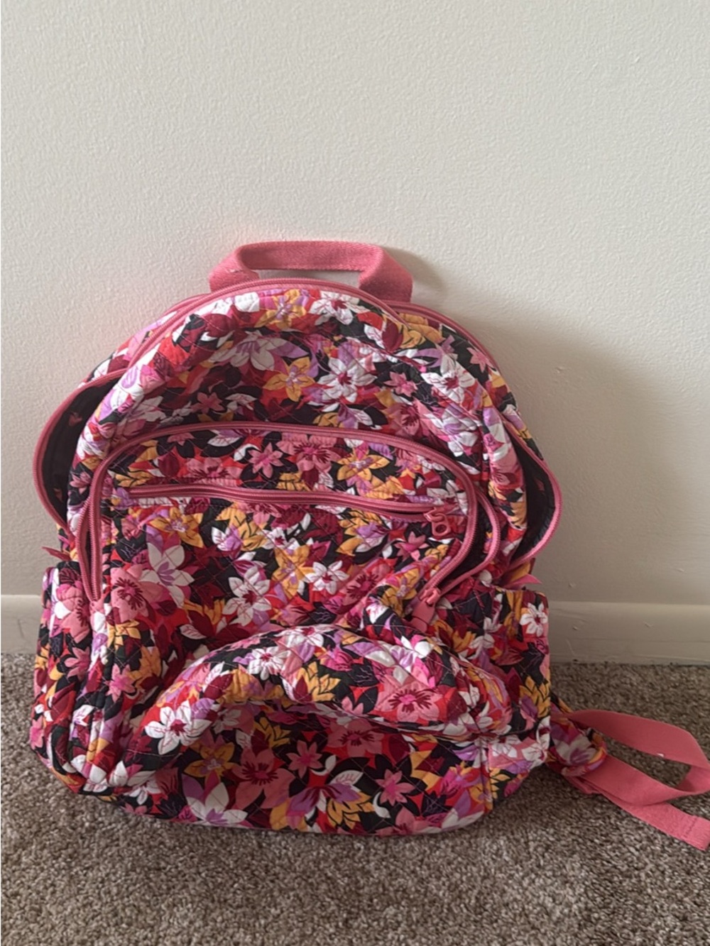 Vera BradleyKids Floral Quilted Backpack - Pink Multicolor